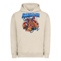 Pigment French Oak Afro american girl sneakers Urban Hoodie - RanaPortraitStore