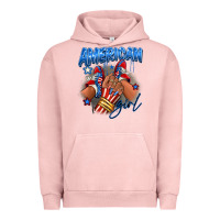 Pigment Salmon Afro american girl sneakers Urban Hoodie - RanaPortraitStore