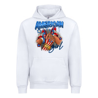 White Afro american girl sneakers Urban Hoodie - RanaPortraitStore