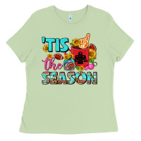 Tis The Season Football Coffee Mug Ladies Tee | Teevron