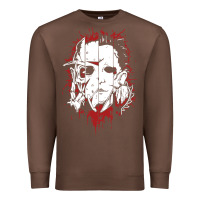 Chestnut friends horror face mashup horror movies halloween Premium Sweatshirt - artisFamous