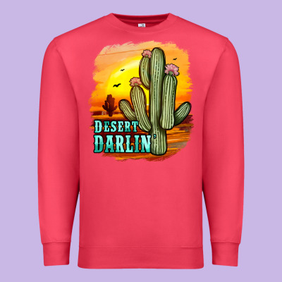 Desert Darlin' Premium Sweatshirt Designed By Jahusdesignshop