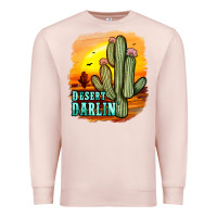 Pale Pink desert darlin' Premium Sweatshirt - JahusDesignShop