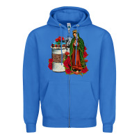 True Royal our lady of guadalupe coffee Zipper Hoodie - JahusDesignShop