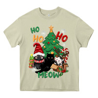 Mossy ho ho ho meow Heavy Core Tee - CowGirlArtShop