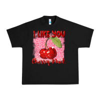 Black i like you cherry much Urban Heavy Tee - FaDigitalArtStudio