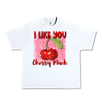 White i like you cherry much Urban Heavy Tee - FaDigitalArtStudio