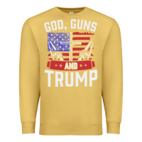 Antique Gold god guns and trump Premium Sweatshirt - artisFamous
