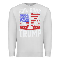 Dove Grey god guns and trump Premium Sweatshirt - artisFamous