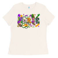 Bone Nurse Mardi Gras Ladies Tee - FaDigitalArtStudio