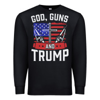 Black god guns and trump Premium Sweatshirt - artisFamous