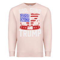 Pale Pink god guns and trump Premium Sweatshirt - artisFamous