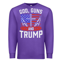 Purple god guns and trump Premium Sweatshirt - artisFamous
