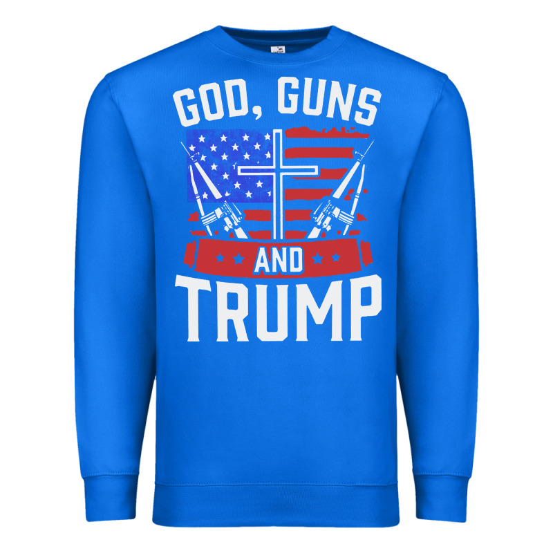 God Guns And Trump Premium Sweatshirt by artisFamous | Teevron