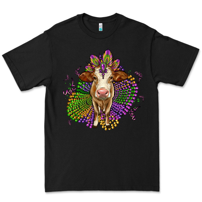 Simmental Mardi Gras Premium Tee by OliviaCreatesArt | Teevron