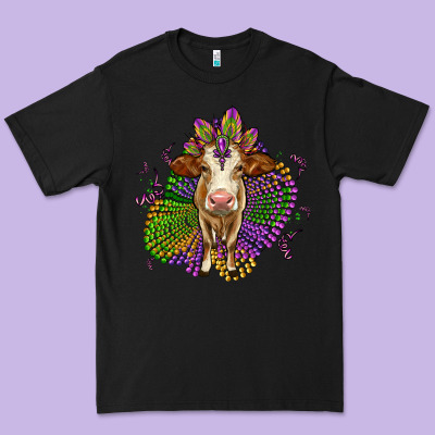 Simmental Mardi Gras Premium Tee Designed By Oliviacreatesart