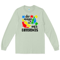 Matcha the magic is in our differences Long Sleeve Tee - CowhideDigitalArt