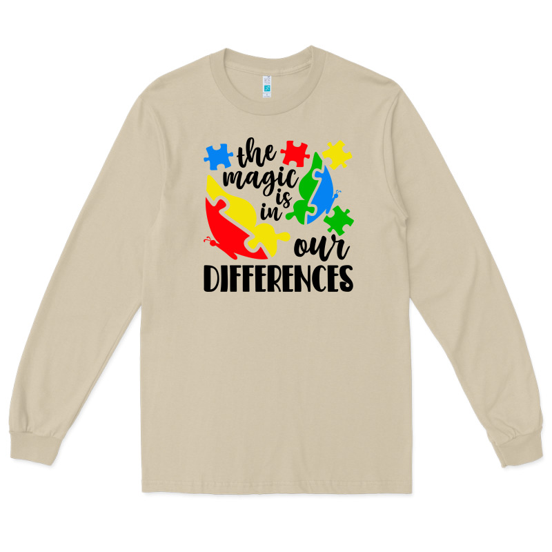 The Magic Is In Our Differences Long Sleeve Tee by CowhideDigitalArt | Teevron
