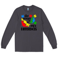 Smoke the magic is in our differences Long Sleeve Tee - CowhideDigitalArt