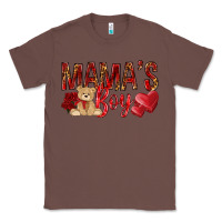 Chestnut Mamas boy with leopard mother's day Classic Tee - HowdyJamesFarm
