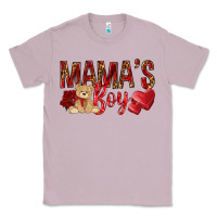 Lilac Mamas boy with leopard mother's day Classic Tee - HowdyJamesFarm