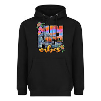 Black sum mer vibes Heavyweight Hoodie - JahusDesignShop