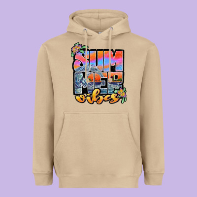 Sum Mer Vibes Heavyweight Hoodie Designed By Jahusdesignshop