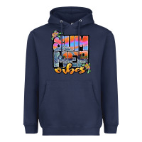Navy sum mer vibes Heavyweight Hoodie - JahusDesignShop