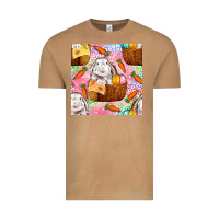 Vintage Camel Easter Bunny With Hamper Seamless Pattern Vintage Tee - BundleAndBundleShop