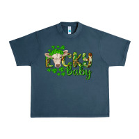 Midnight Navy Lucky baby charolais calf Urban Heavy Tee - RanaPortraitStore