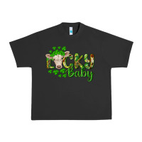 Pigment Black Lucky baby charolais calf Urban Heavy Tee - RanaPortraitStore