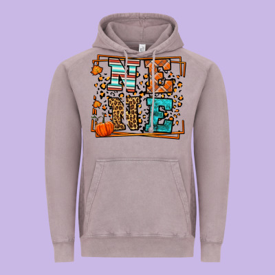 Fall Autumn Leopard Nene Vintage Hoodie Designed By Lillyallendesigns