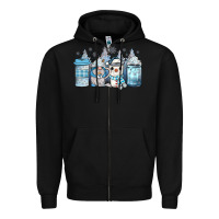 Black winter coffee Zipper Hoodie - JahusDesignShop