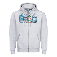 Heather Grey winter coffee Zipper Hoodie - JahusDesignShop
