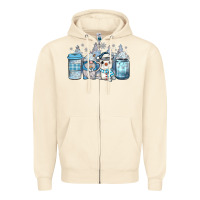 Sandshell winter coffee Zipper Hoodie - JahusDesignShop