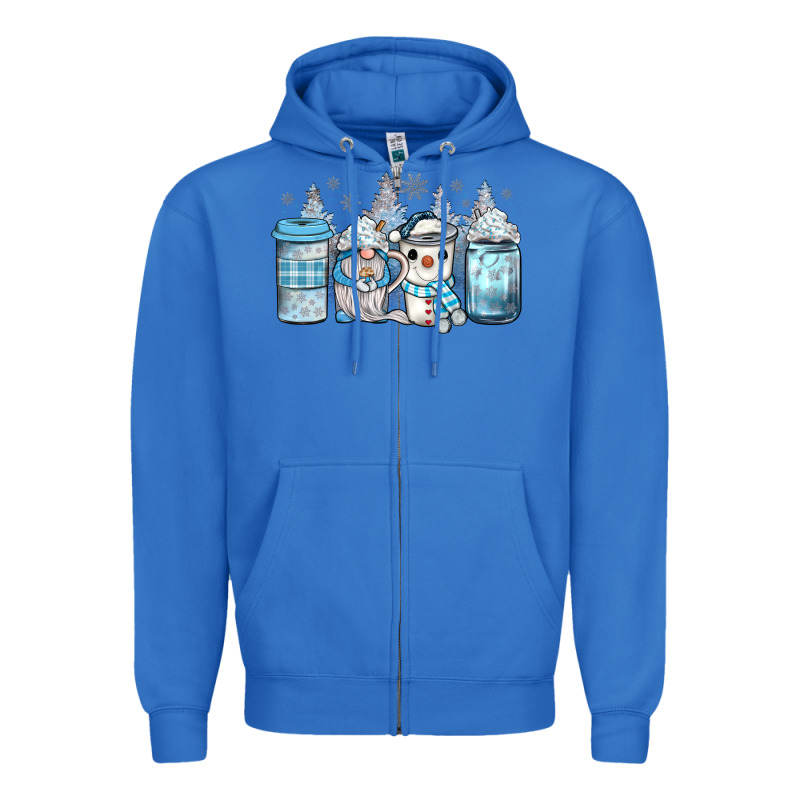 Winter Coffee Zipper Hoodie by JahusDesignShop | Teevron