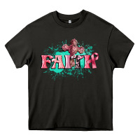 Asphalt faith breast cancer Heavy Core Tee - CowGirlArtShop