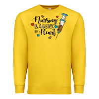 Lemon nursing i̇s a work of heart Premium Sweatshirt - JahusDesignShop