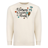 Sandshell nursing i̇s a work of heart Premium Sweatshirt - JahusDesignShop