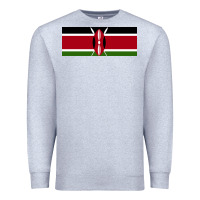 Heather Grey kenya flag Premium Sweatshirt - artisFamous