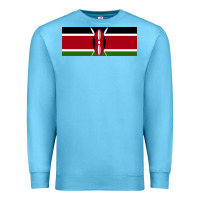 Ocean Blue kenya flag Premium Sweatshirt - artisFamous