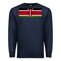Navy kenya flag Premium Sweatshirt - artisFamous