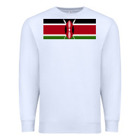 White kenya flag Premium Sweatshirt - artisFamous