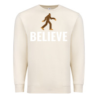 Sandshell believe bigfoot white Premium Sweatshirt - artisFamous