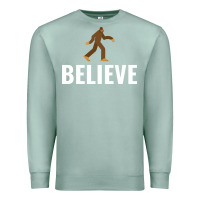 Seafoam believe bigfoot white Premium Sweatshirt - artisFamous