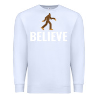 White believe bigfoot white Premium Sweatshirt - artisFamous