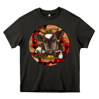 Asphalt Christmas Baby Cow Heavy Core Tee - RanaPortraitStore