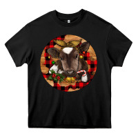 Black Christmas Baby Cow Heavy Core Tee - RanaPortraitStore