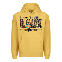 Antique Gold living on lake time Premium Hoodie - CowhideDigitalArt