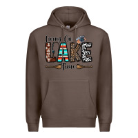 Coffee living on lake time Premium Hoodie - CowhideDigitalArt